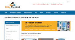 Desktop Screenshot of elitemedicalmall.com